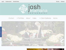 Tablet Screenshot of joshmarianaphotography.com